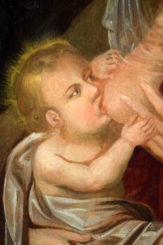 Antiquités - La Vierge du Lait - Maître italien du XVIIe siècle